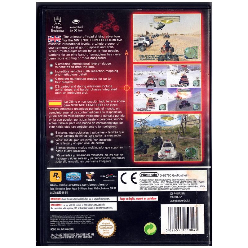 SMUGGLERS RUN WARZONES GAMECUBE