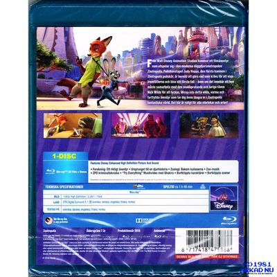 ZOOTROPOLIS WALT DISNEY KLASSIKER 54 BLU-RAY