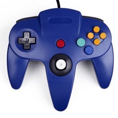 HANDKONTROLL N64 ORIGINAL BLÅ