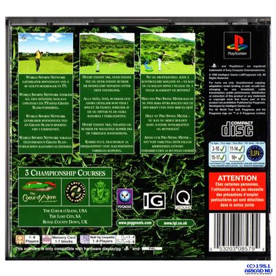 PRO 18 WORLD TOUR GOLF PS1