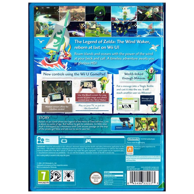 THE LEGEND OF ZELDA THE WIND WAKER HD WII U