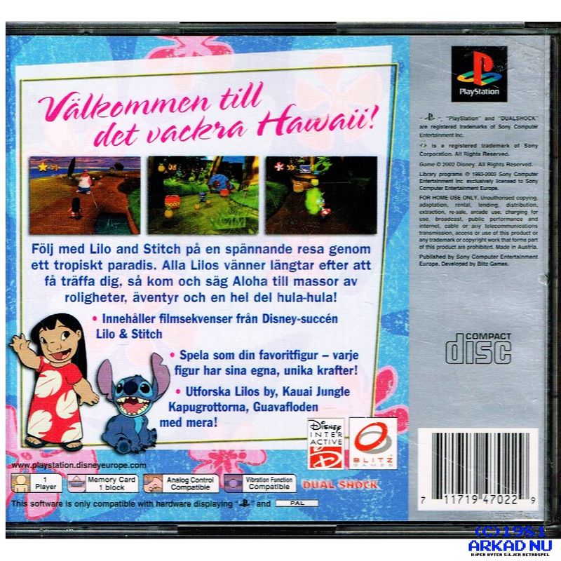 LILO & STITCH TRUBBEL I PARADISET PS1