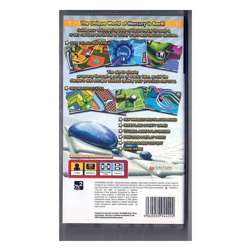 Mercury Meltdown – Sony PSP