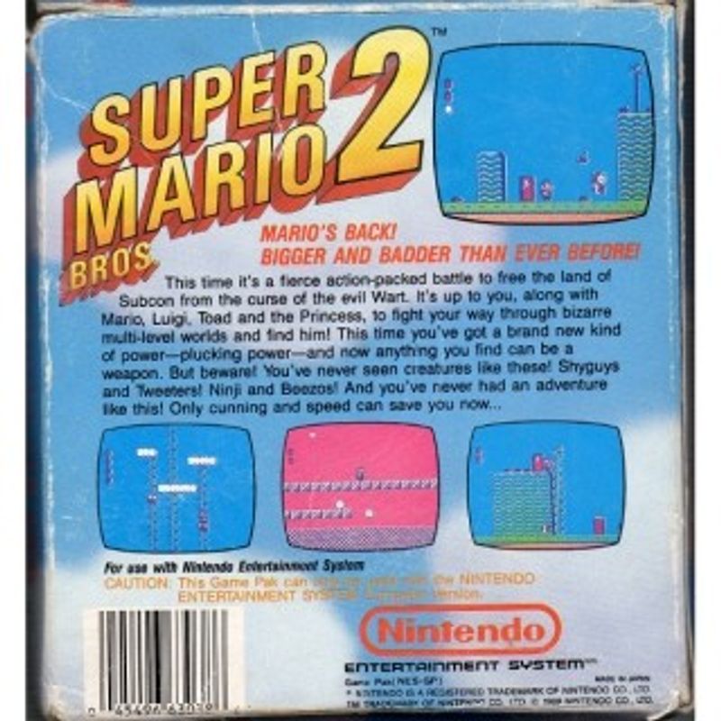 SUPER MARIO BROS 2 NES SCN