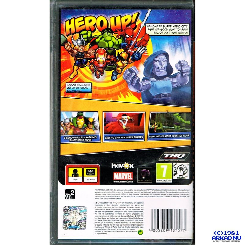 MARVEL SUPER HERO SQUAD PSP