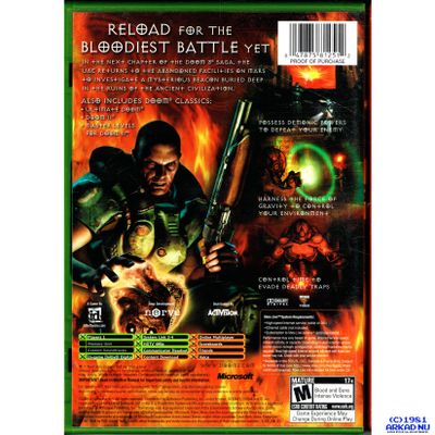 DOOM 3 RESURRECTION OF EVIL XBOX NTSC USA