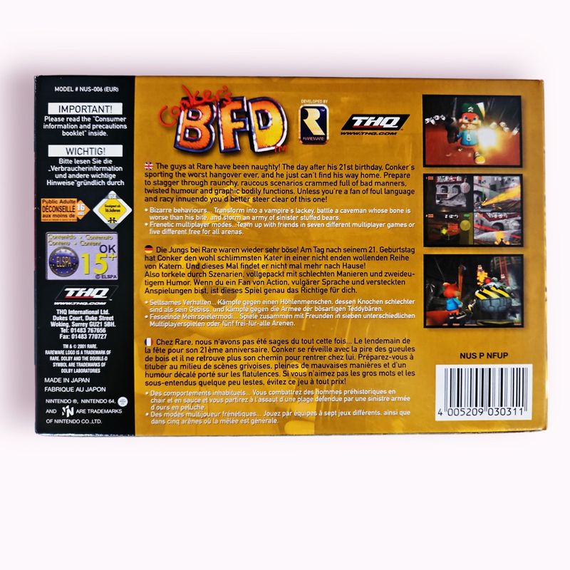 CONKER'S BAD FUR DAY N64