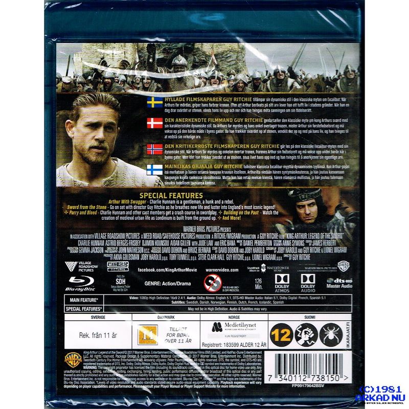 KING ARTHUR LEGEND OF THE SWORD BLU-RAY