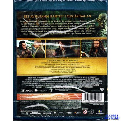 HOBBIT FEMHÄRASLAGET BLU-RAY