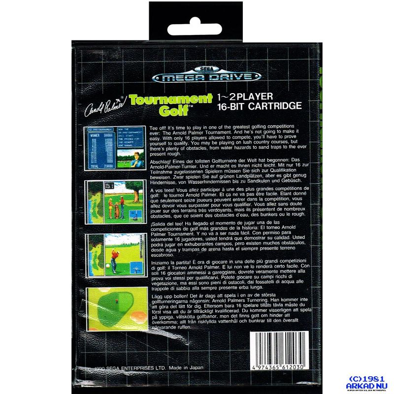 ARNOLD PALMER TOURNAMENT GOLF MEGADRIVE