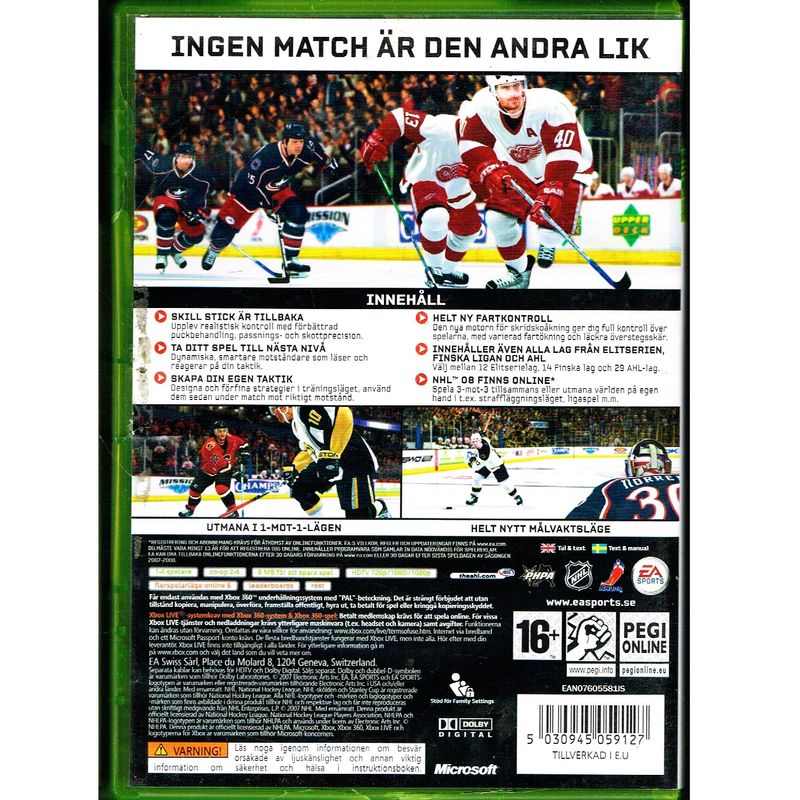 NHL 08 XBOX 360