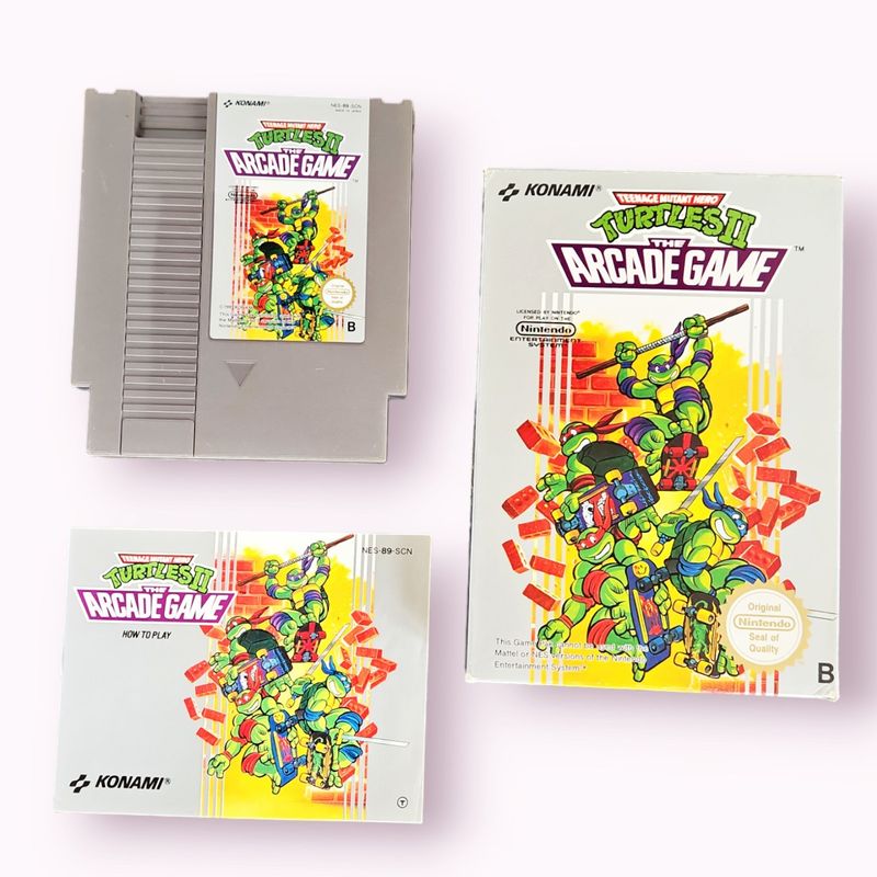 TEENAGE MUTANT HERO TURTLES II THE ARCADE GAME NES SCN