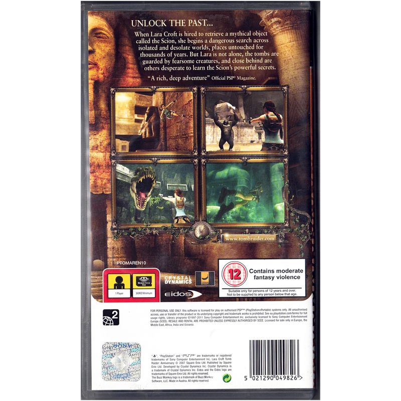 TOMB RAIDER ANNIVERSARY PSP