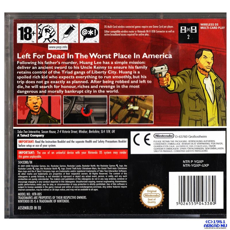 GRAND THEFT AUTO CHINATOWN WARS DS