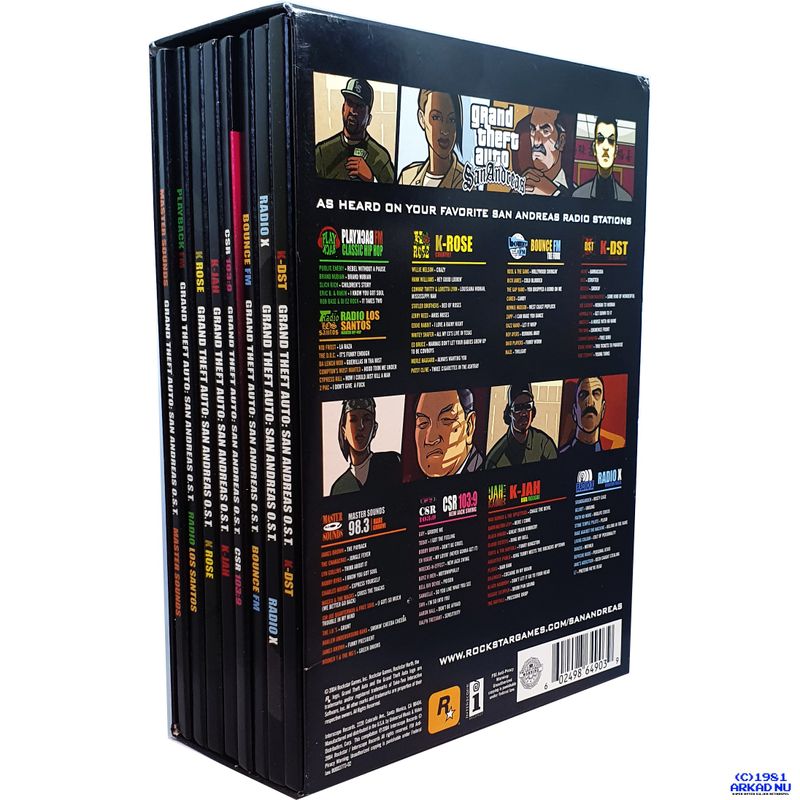 GRAND THEFT AUTO SAN ANDREAS OFFICIAL SOUNDTRACK BOX SET