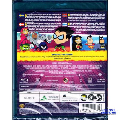 TEEN TITANS GO! TO THE MOVIES BLU-RAY