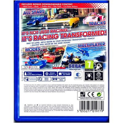 SONIC & ALLSTARS RACING LIMITED EDITION PS VITA