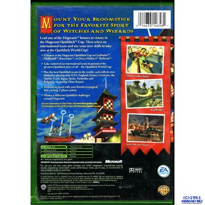 HARRY POTTER QUIDDITCH WORLD CUP XBOX NTSC USA