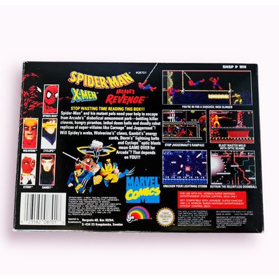 SPIDER-MAN X-MEN ARCADES REVENGE SNES SCN