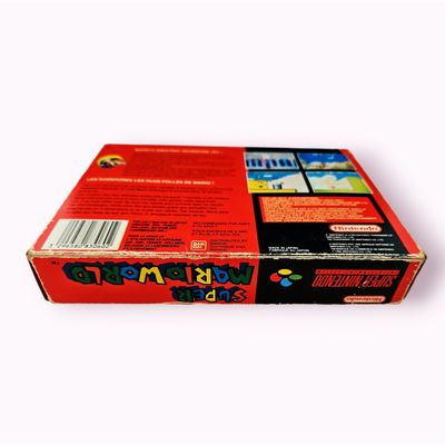 SUPER MARIO WORLD SNES RED BOX