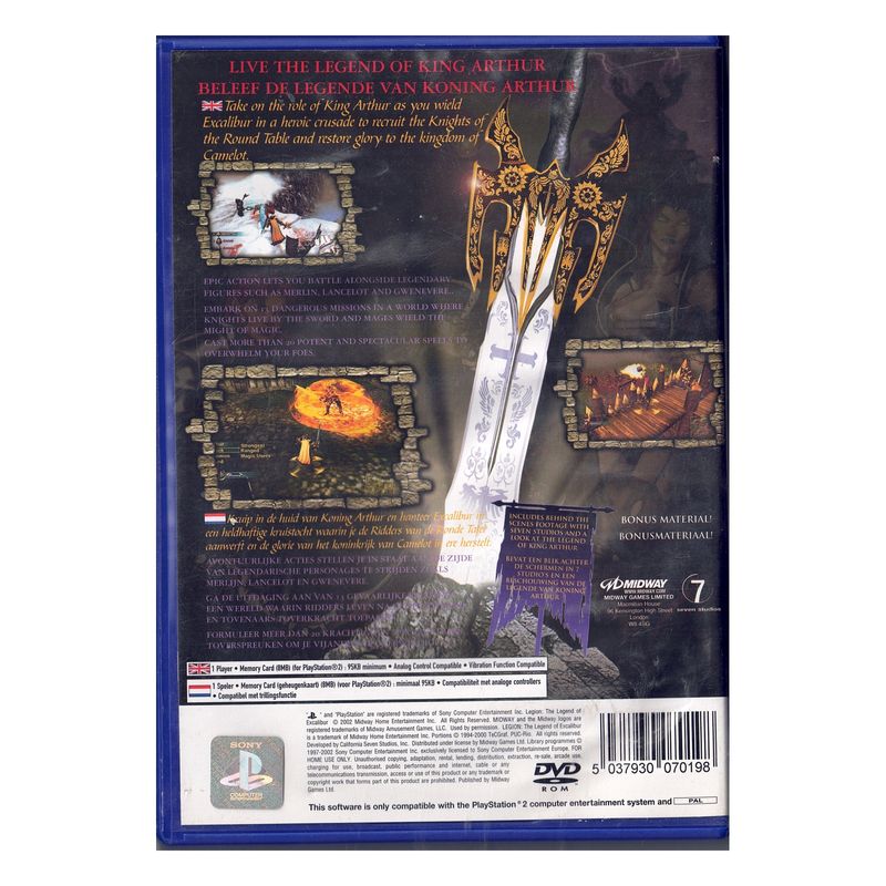 LEGION THE LEGEND OF EXCALIBUR – PlayStation 2