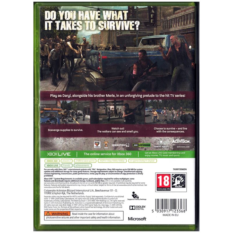 THE WALKING DEAD SURVIVAL INSTINCT XBOX 360