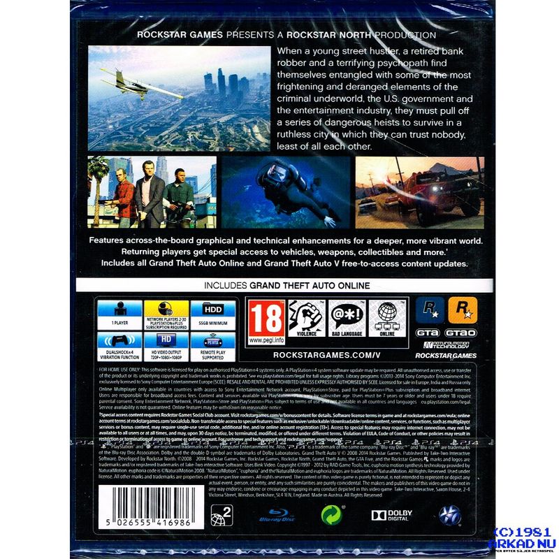 GRAND THEFT AUTO V PS4