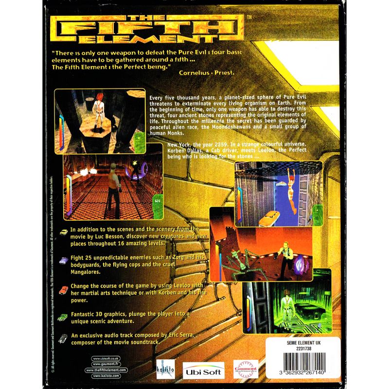 THE FIFTH ELEMENT PC BIGBOX