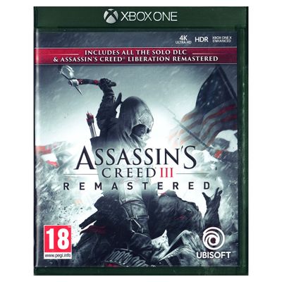 ASSASSINS CREED III REMASTERED XBOX ONE