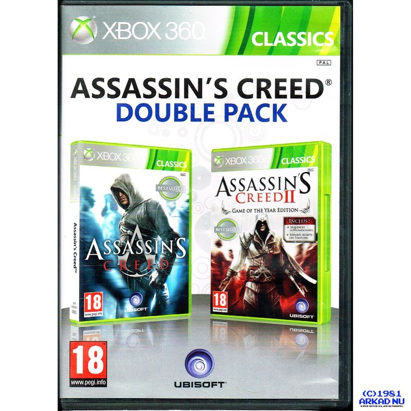 ASSASSINS CREED DOUBLE PACK XBOX 360