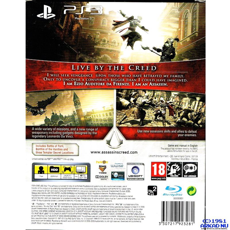 ASSASSINS CREED II COMPLETE EDITION PS3
