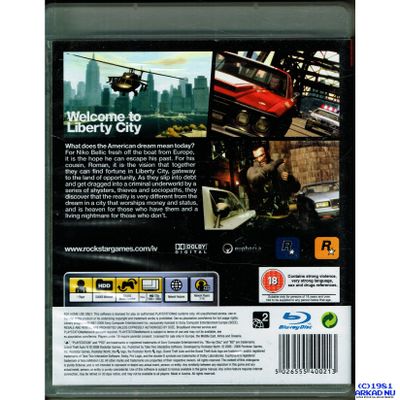 GRAND THEFT AUTO IV PS3