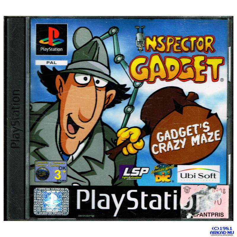 INSPECTOR GADGET GADGETS CRAZY MAZE PS1