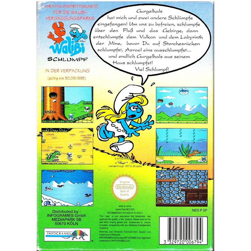 DIE SCHLUMPFE (THE SMURFS) NES