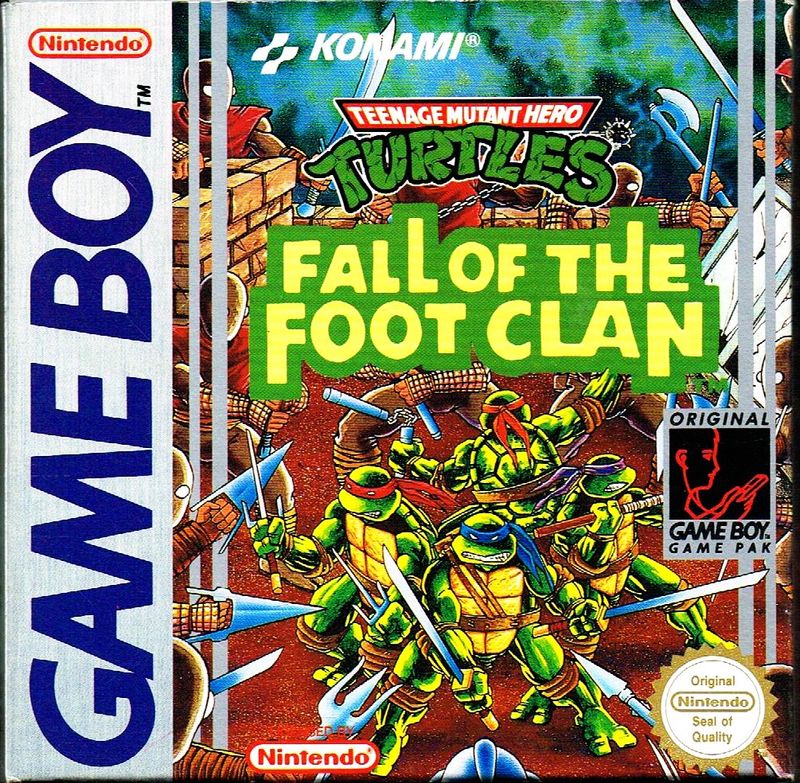 TEENAGE MUTANT HERO TURTLES FALL OF THE FOOTCLAN GAMEBOY SCN