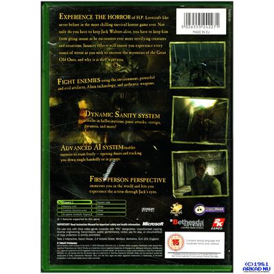 CALL OF CTHULHU DARK CORNERS OF THE EARTH XBOX