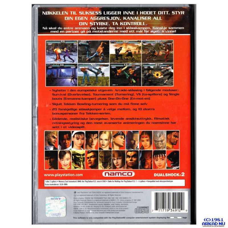 TEKKEN TAG TOURNAMENT PS2