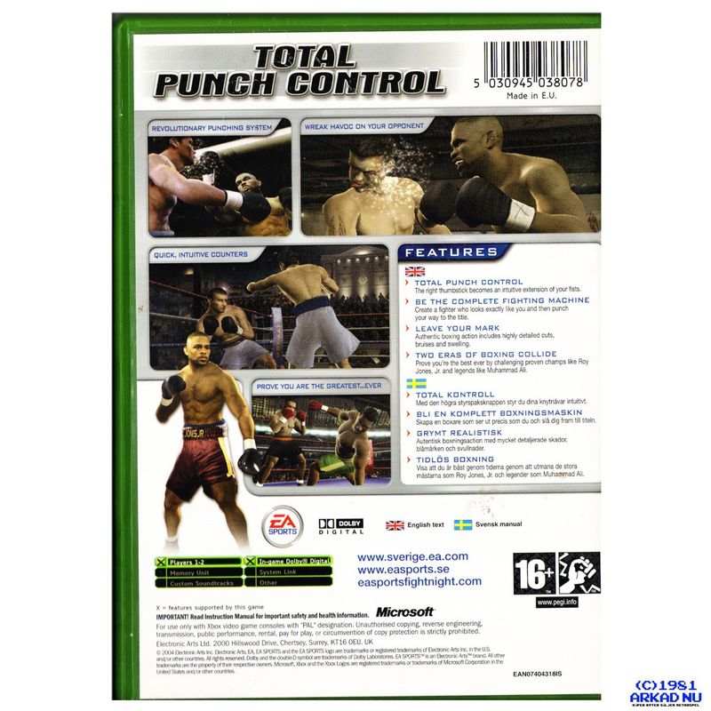 FIGHT NIGHT 2004 XBOX