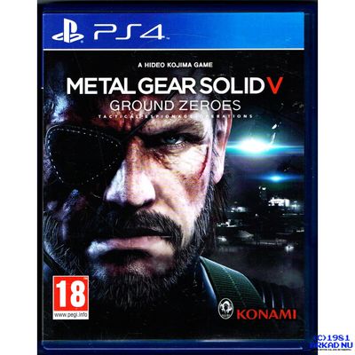 METAL GEAR SOLID V GROUND ZEROES PS4