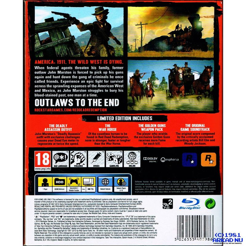 RED DEAD REDEMPTION LIMITED EDITION PS3