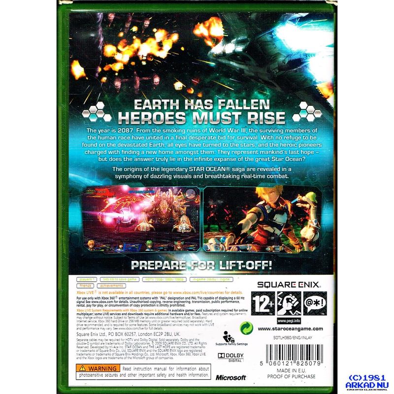 STAR OCEAN THE LAST HOPE XBOX 360