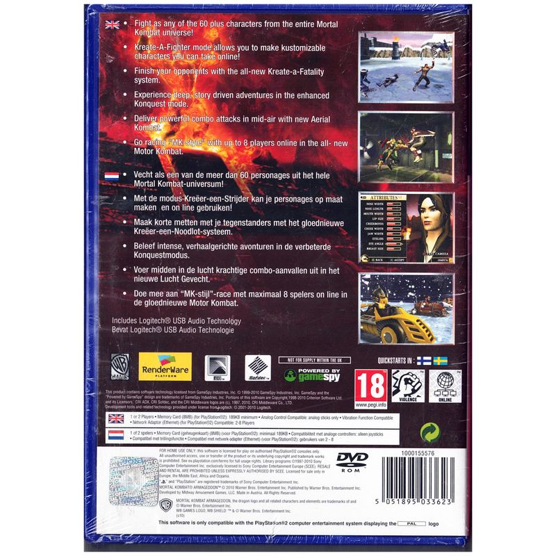 MORTAL KOMBAT ARMAGEDDON PS2