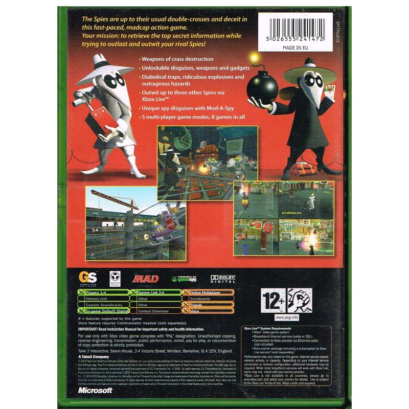 SPY VS SPY XBOX