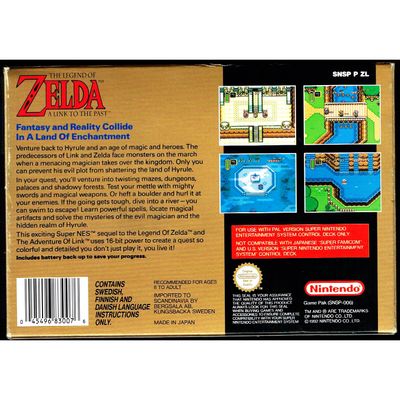 ZELDA A LINK TO THE PAST SNES SCN