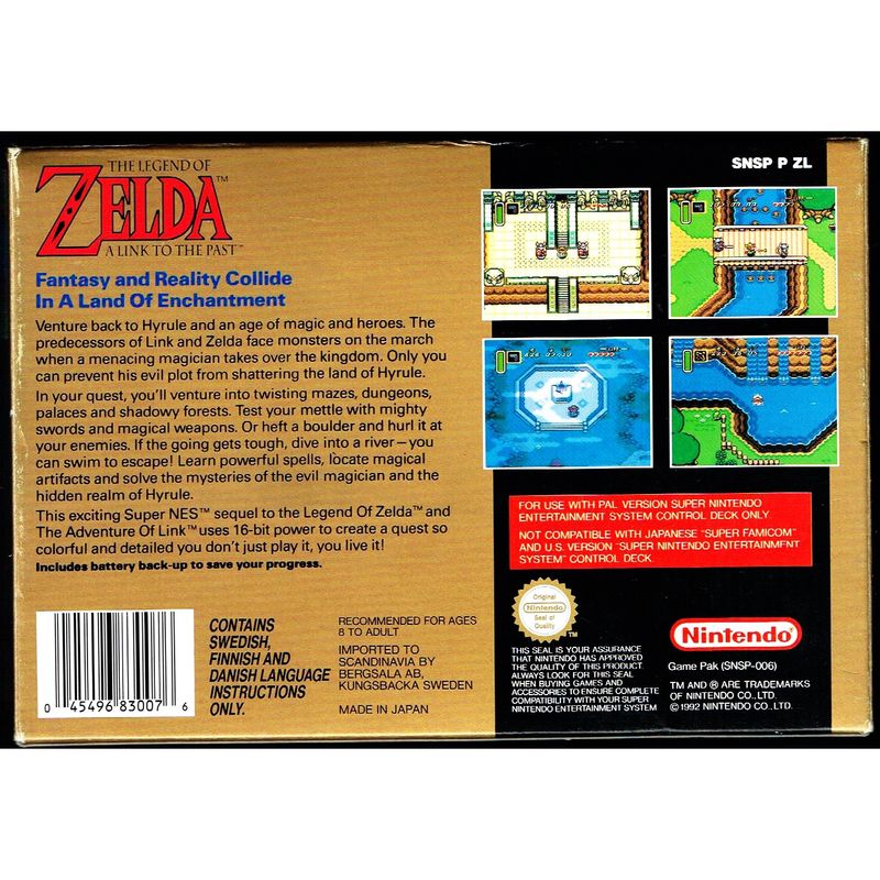 ZELDA A LINK TO THE PAST SNES SCN