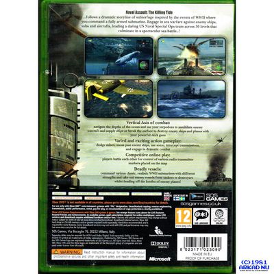 NAVAL ASSAULT THE KILLING TIDE XBOX 360