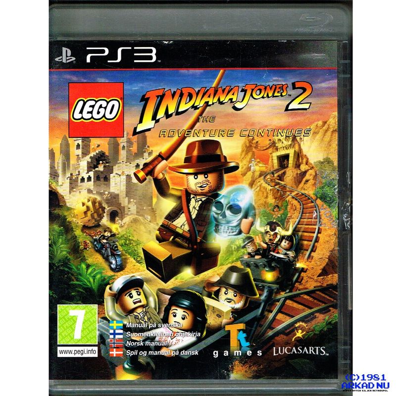 LEGO INDIANA JONES 2 THE ADVENTURE CONTINUES PS3