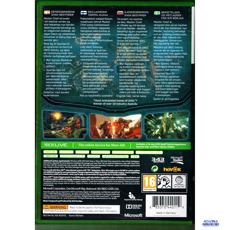 HALO 4 XBOX 360