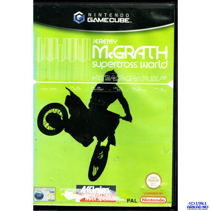 JEREMY MCGRATH SUPERCROSS WORLD GAMECUBE