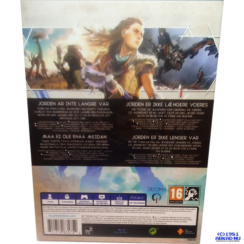 HORIZON ZERO DOWN LIMITED EDITION PS4